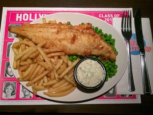 Fish & Chips at Planet Hollywood